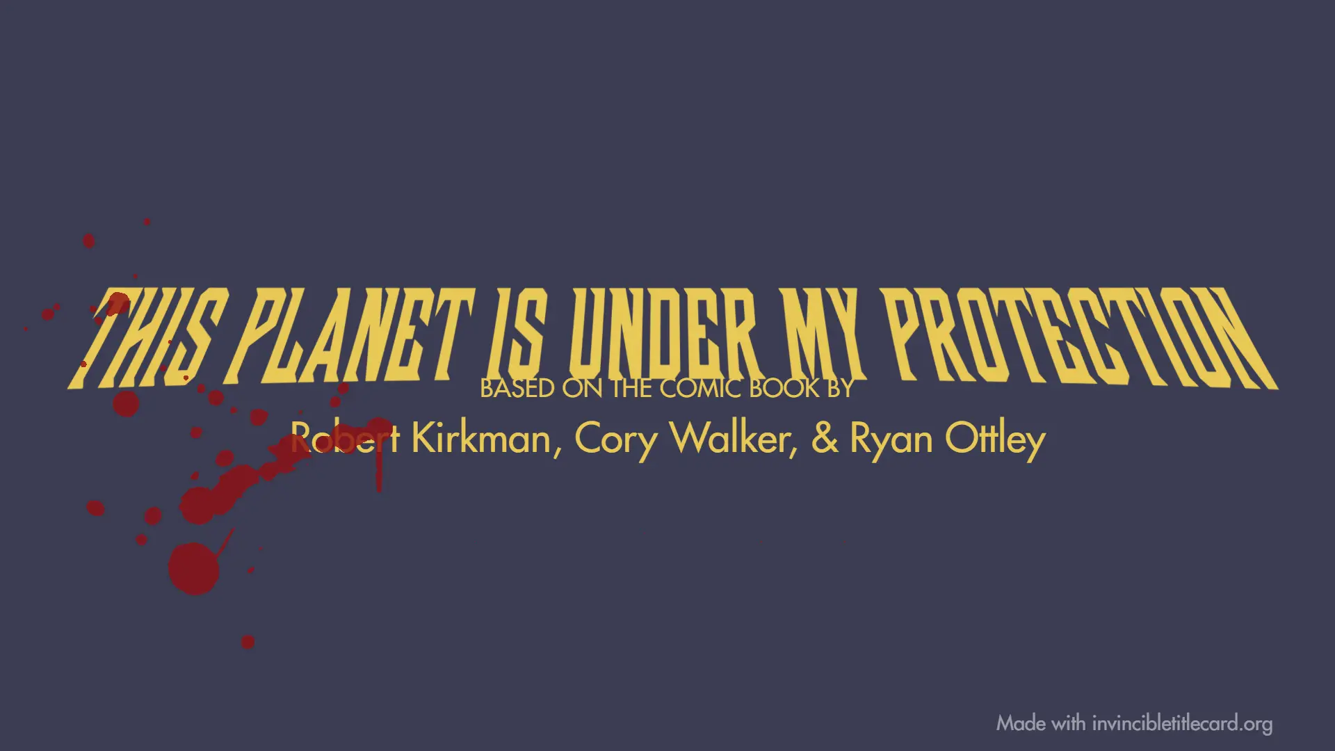 The immortal Title Card Example 4